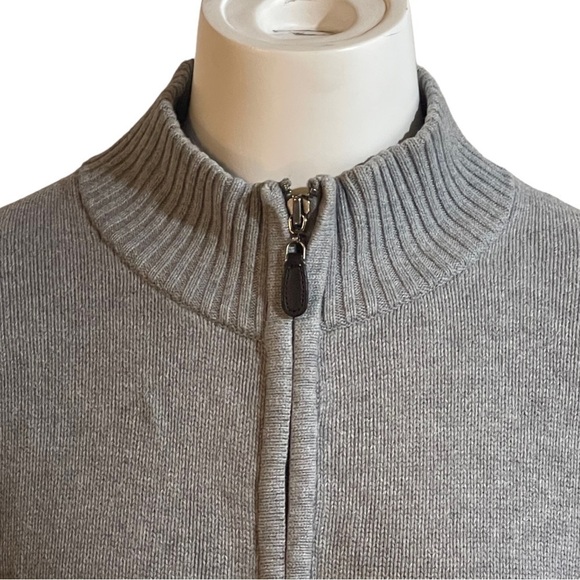 L.l.bean Gray Full Zip Sweater - Picture 2 of 9
